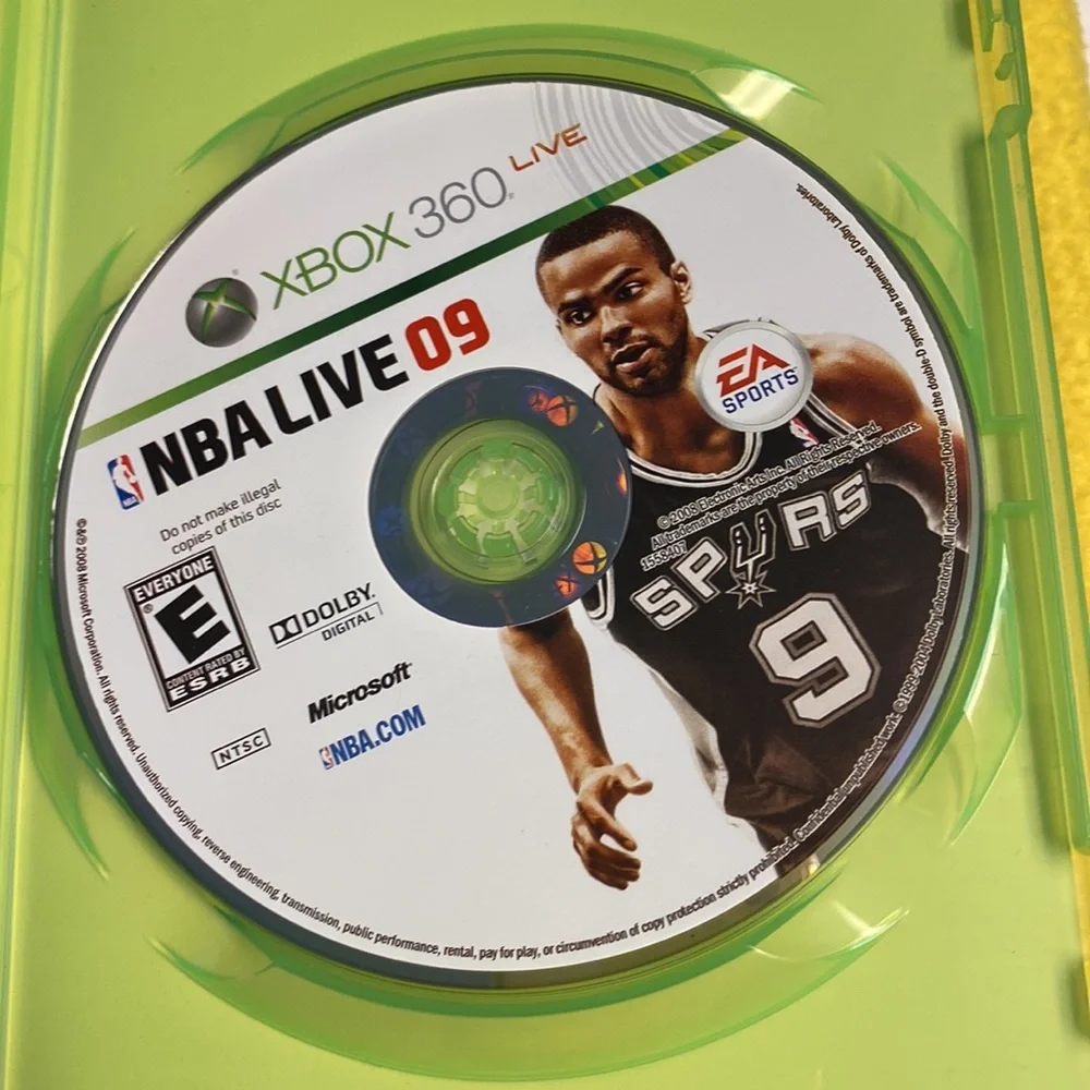 XBOX 360 NBA Live 09 game